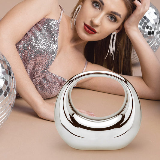 Spring-2024-Handbag-Trend-Acrylic-Moon-Shape-Evening-Bag-Clutch-Bag M H W ACCESSORIES LLC