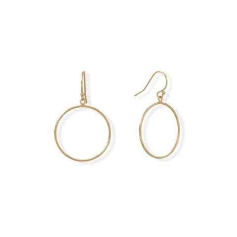 14/20 Gold Filled 25mm Circle Hoop Earrings
