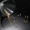 14 Karat Gold Plated CZ Martini Charm Necklace - M H W ACCESSORIES LLC