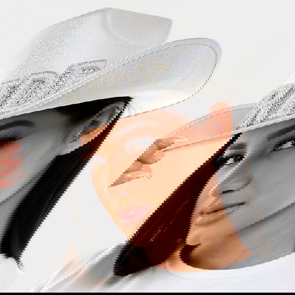 Bride White Cowboy Hat - M H W ACCESSORIES LLC