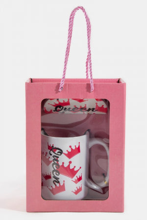 Queen And Crowns 15 Oz Mug With Matching Coaster Gift Set