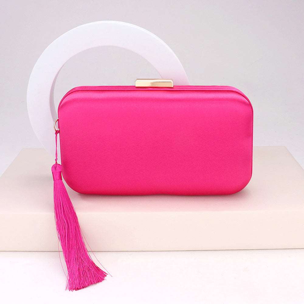 Copy of Green Tassel Pointed Solid Clutch / Crossbody Bag - M H W ACCESSORIES LLC