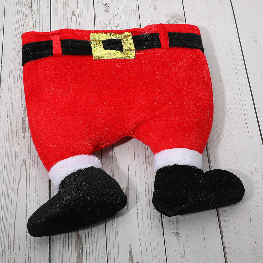 Plush Santa Chimney Christmas Hat