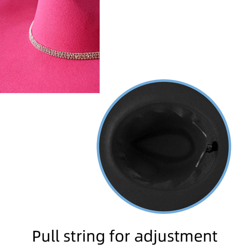 Khaki Rhinestone Embellished Band Pointed Rhinestone Stone Paved Fringe Around Cowboy Western Hat (Copy) - M H W ACCESSORIES LLC