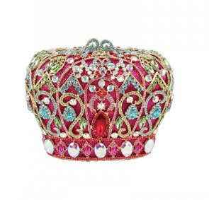 Multi-ColorRhinestone Crown Clutch Evening Bag (Copy)