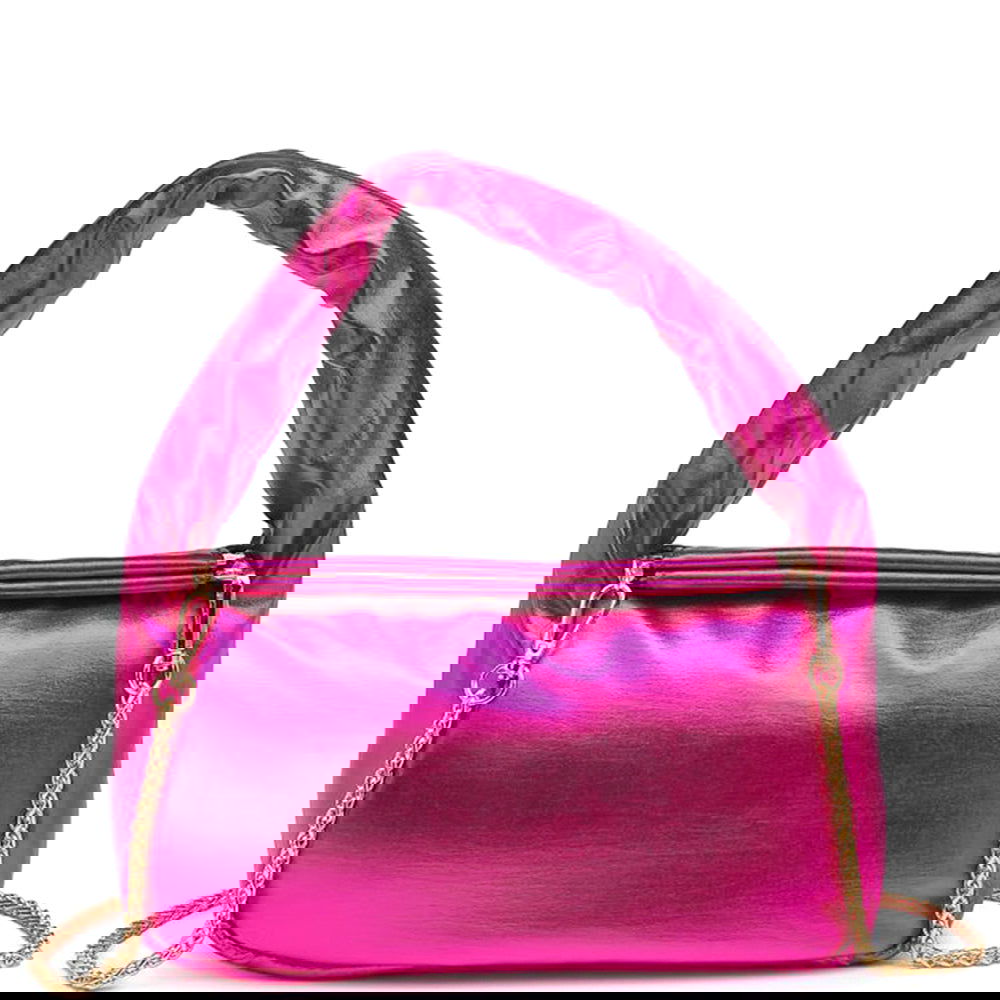 PINK METALLIC SMOOTH HANDLE BAG - M H W ACCESSORIES LLC