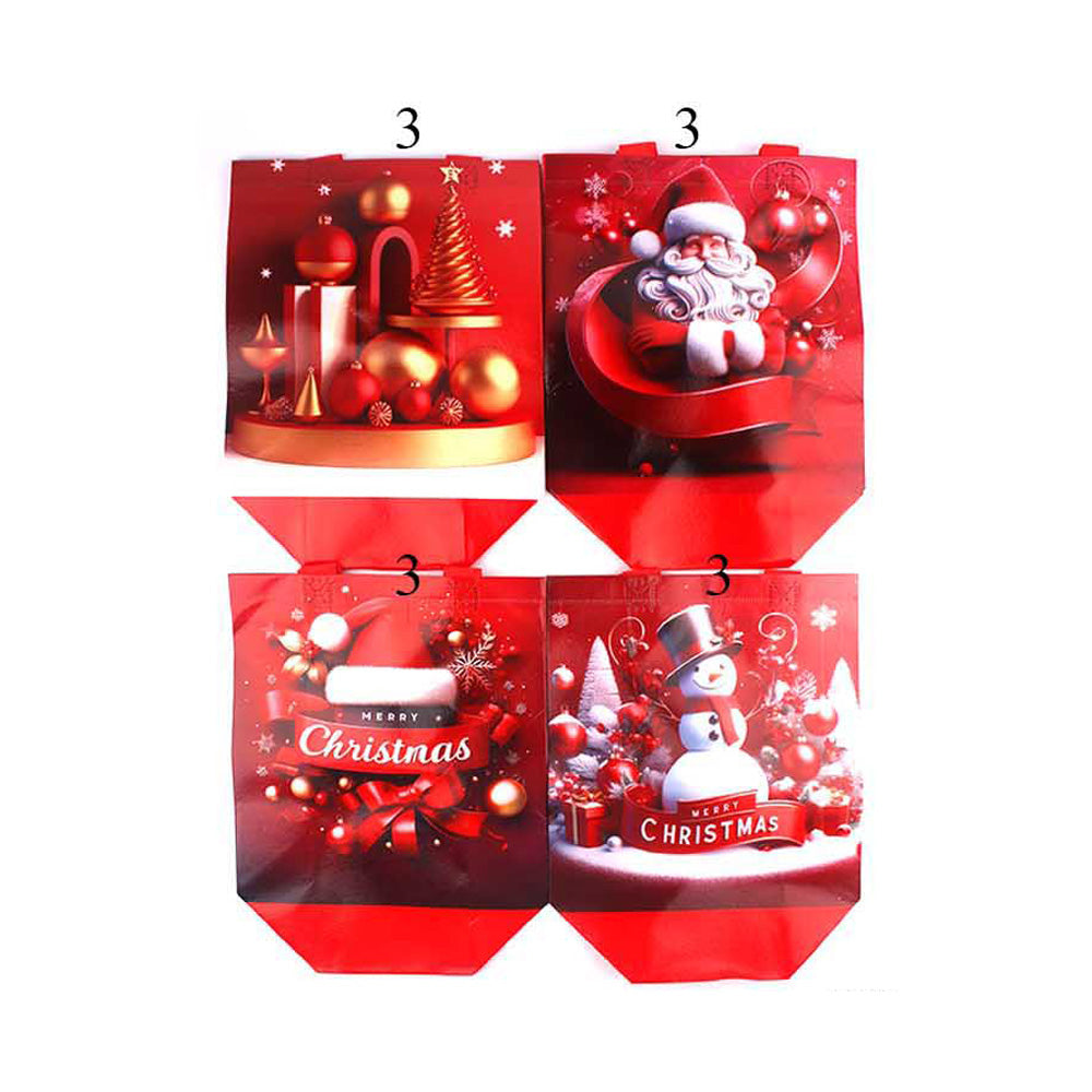 12PCS - Reusable Christmas Shopping Gift Bags-M H W ACCESSORIES