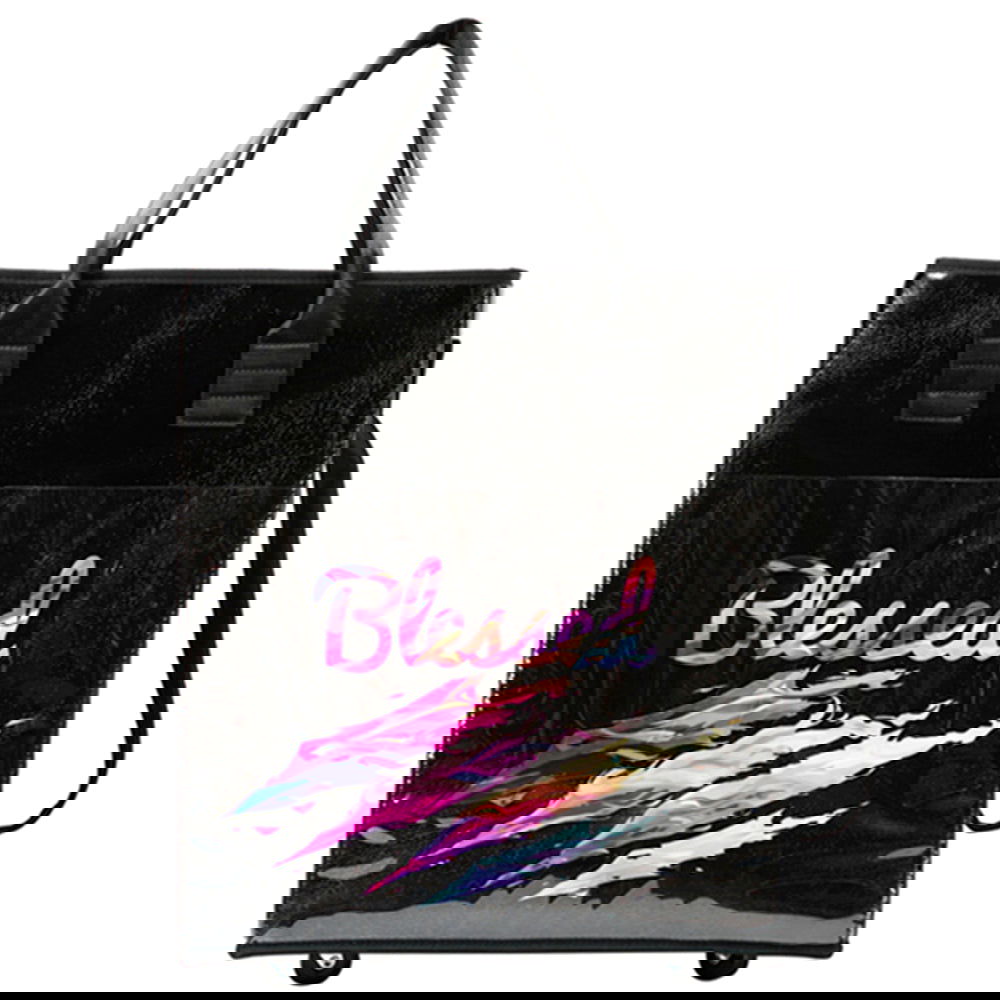 ROLLING BLESSED THEMED SHOPPING BAG - M H W ACCESSORIES LLC