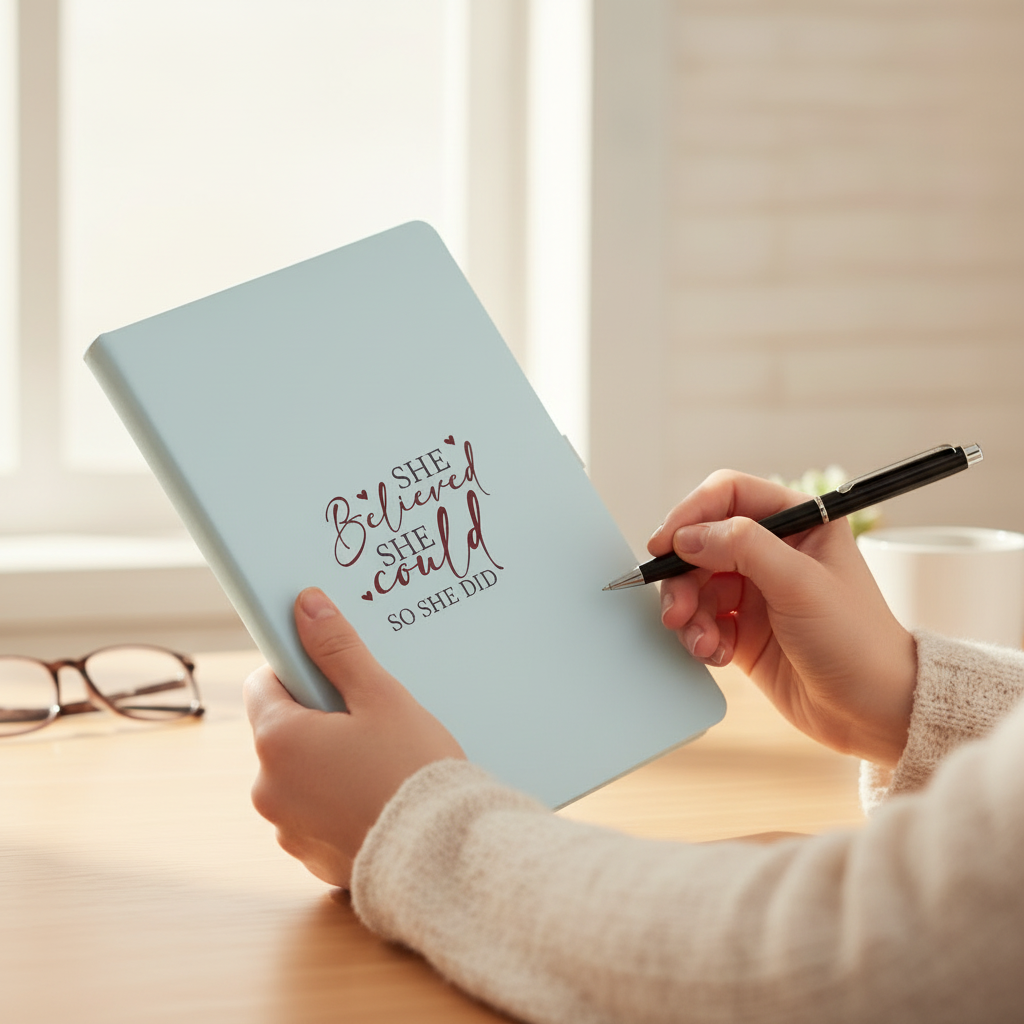 She Believe She Could So She Did Ivory Journal M H W ACCESSORIES LLC She Believe She Could So She Did Ivory Journal