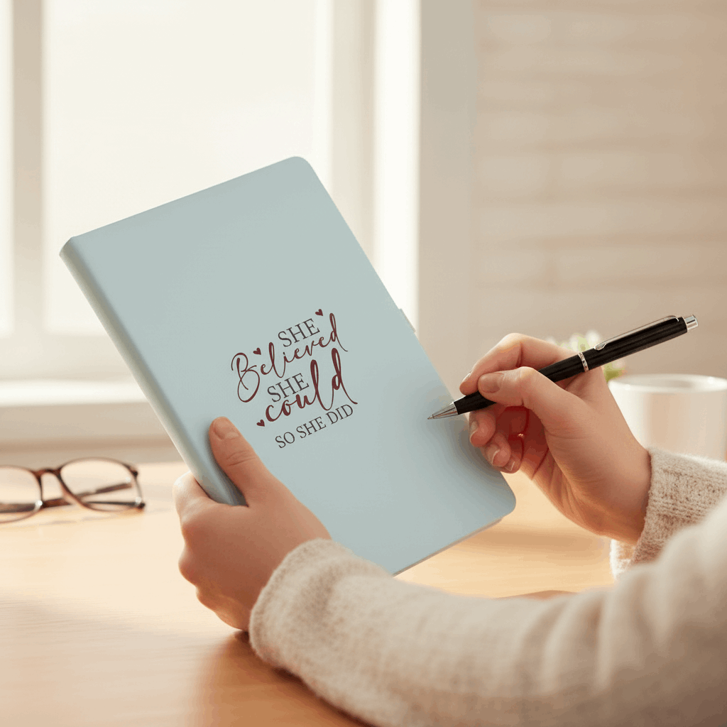 She Believe She Could So She Did Ivory Journal M H W ACCESSORIES LLC She Believe She Could So She Did Ivory Journal
