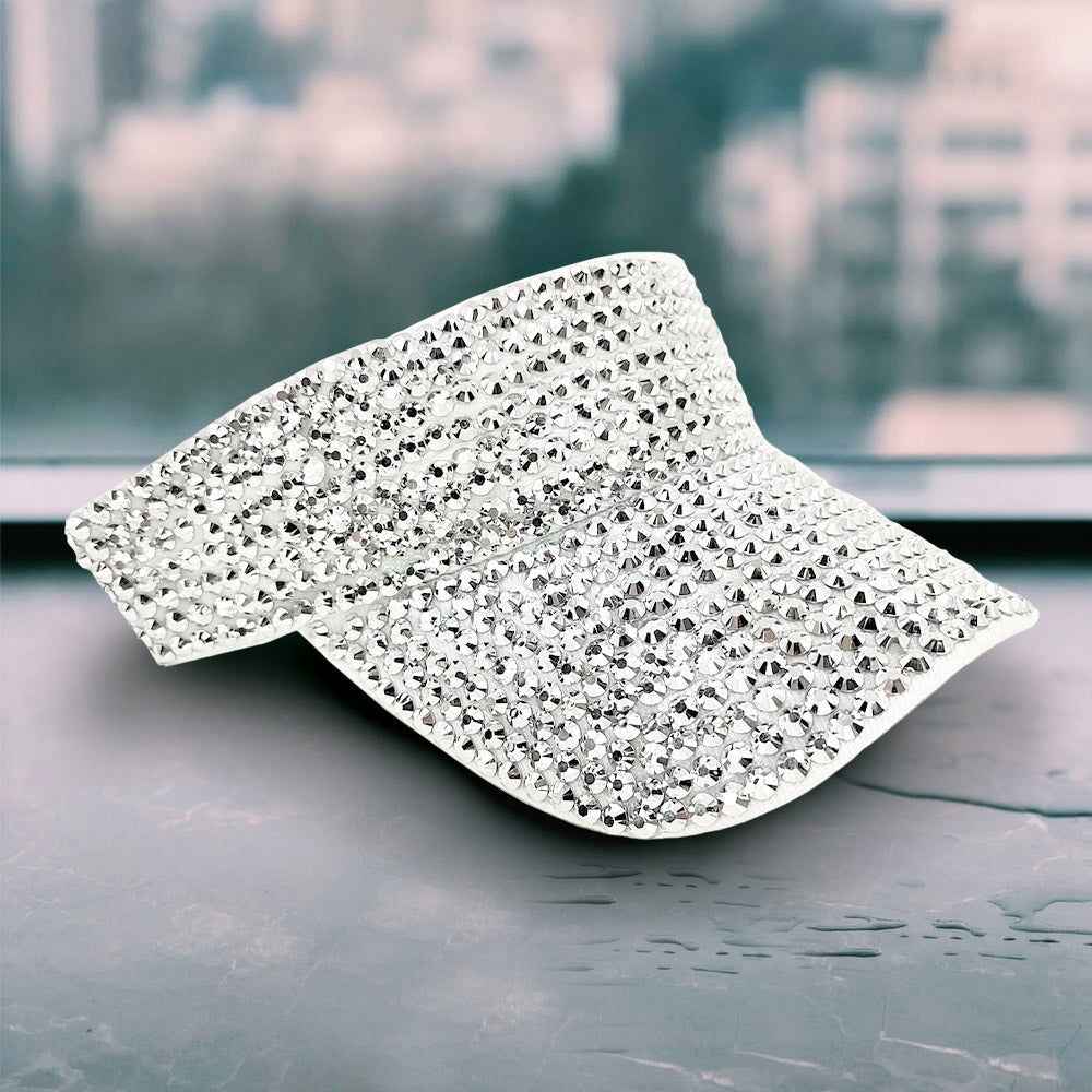 Silver Bling Studded Visor Hat