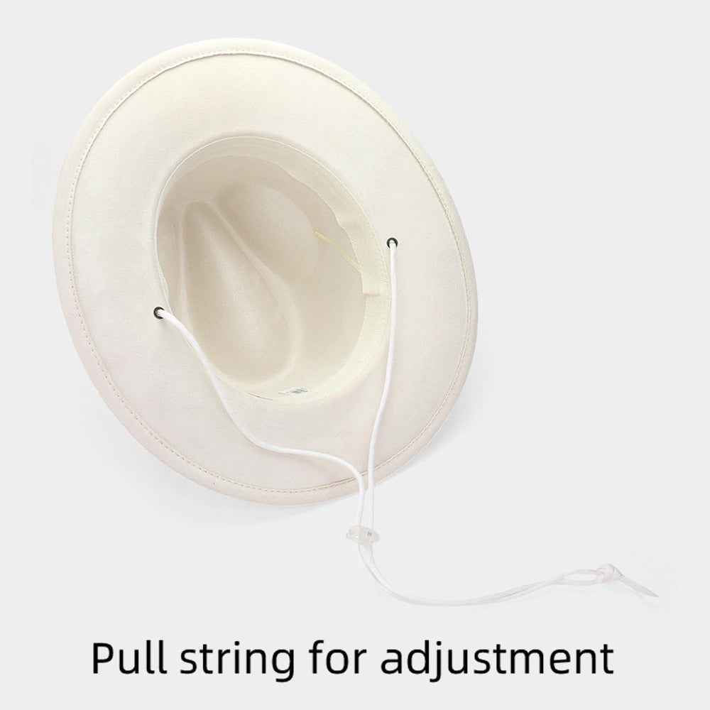 White Bling BRIDE Message Pointed Western Cowboy Hat