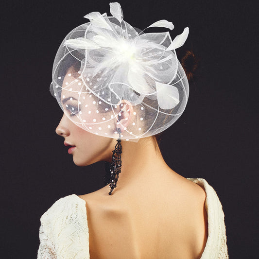 Kentucky Derby & Tea Party Summer Trend Mesh Flower Hats 2025 - M H W ACCESSORIES LLC