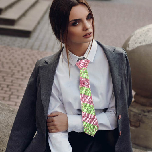 2026 Summer Treen Pink & Green Tie Necklaces for Women M H W ACCESSORIES LLC