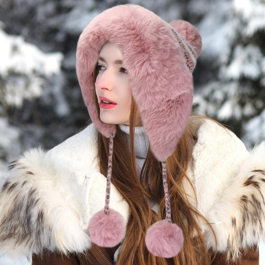 2024-Winter-Hat-Trends-Earmuff-Pom-Pom-Winter-Hat M H W ACCESSORIES LLC