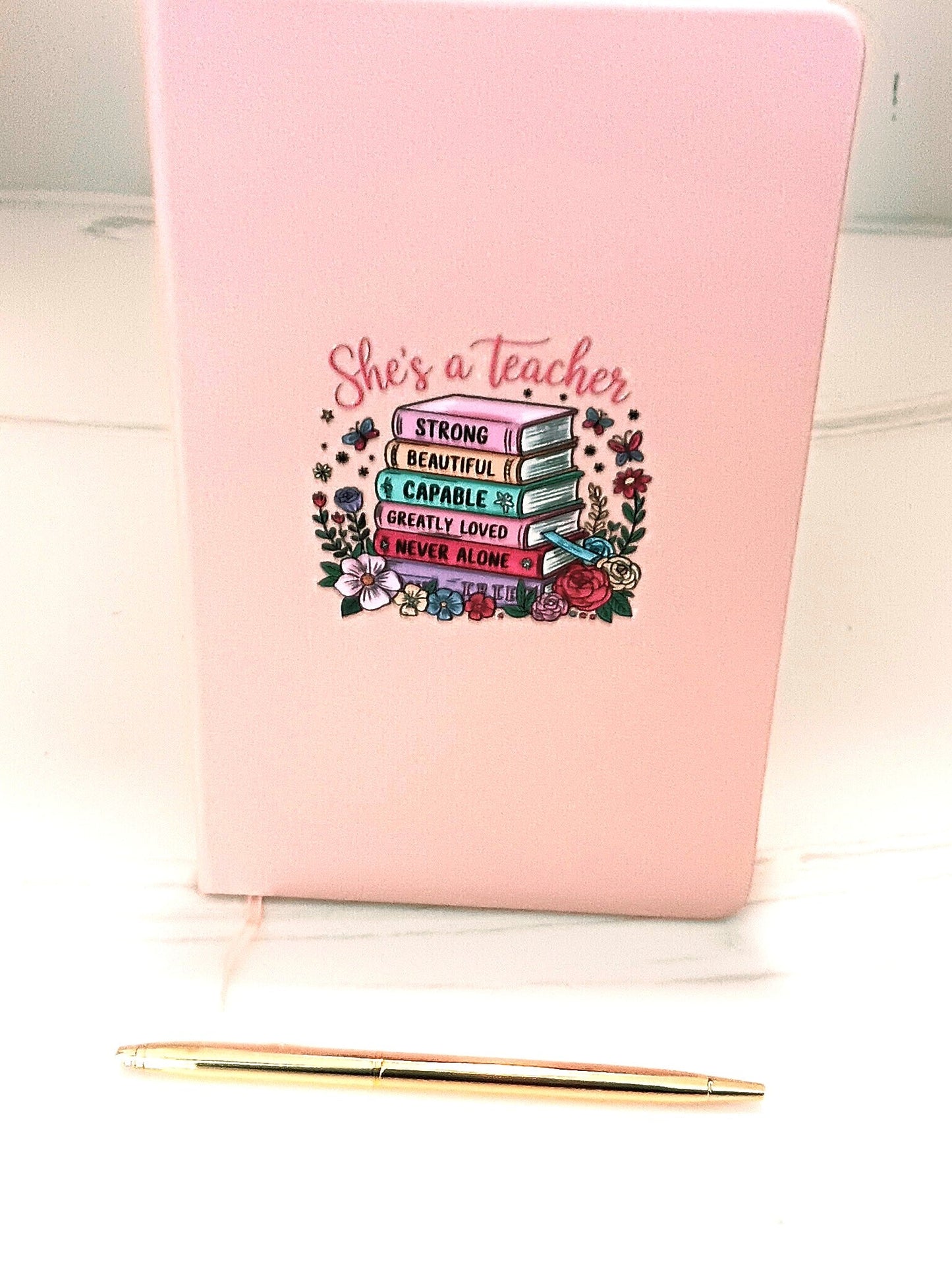 She's A Teacher Pink Journal & Pen Set M H W ACCESSORIES LLC She's A Teacher Pink Journal & Pen Set