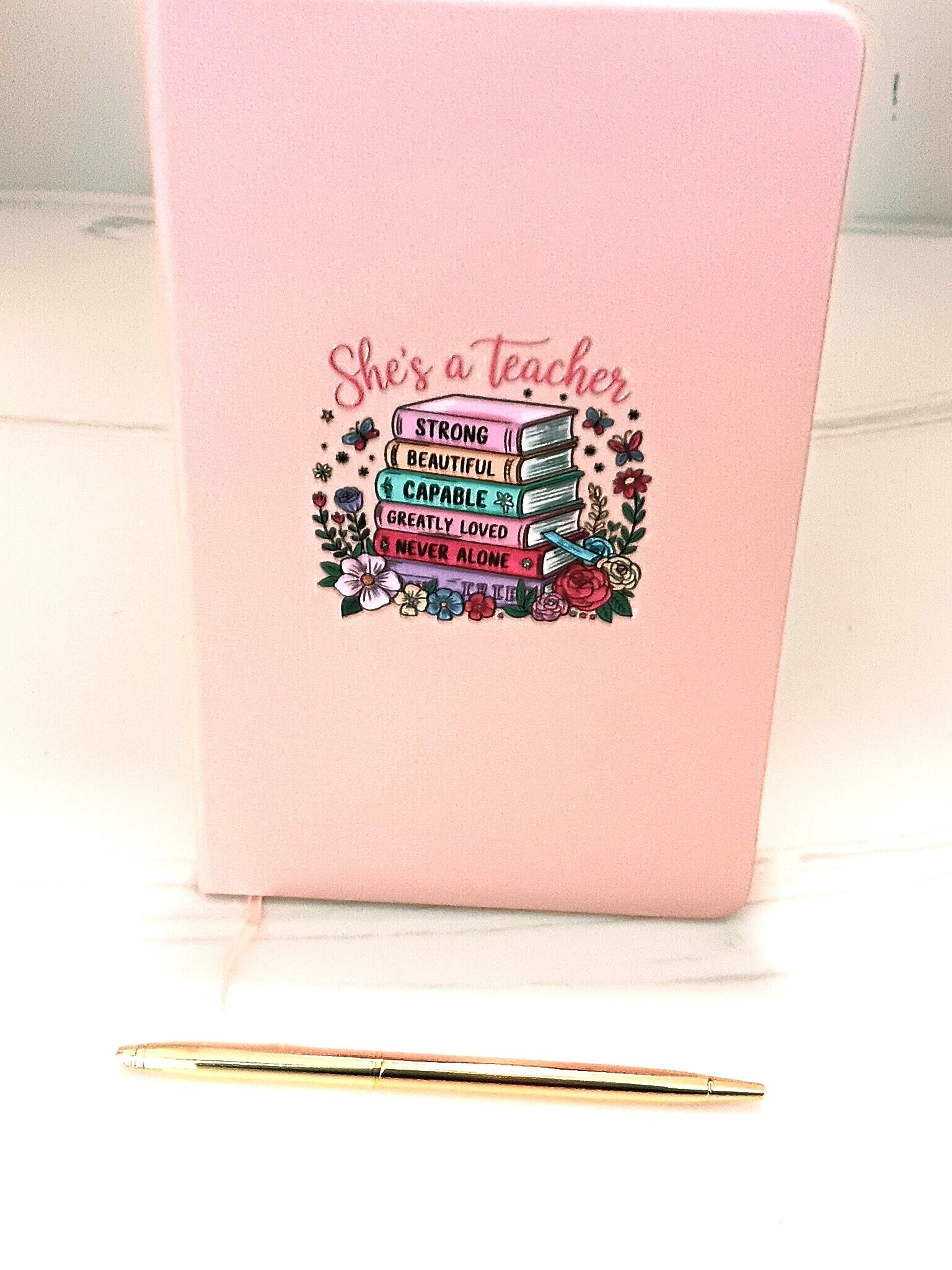She's A Teacher Pink Journal & Pen Set M H W ACCESSORIES LLC She's A Teacher Pink Journal & Pen Set