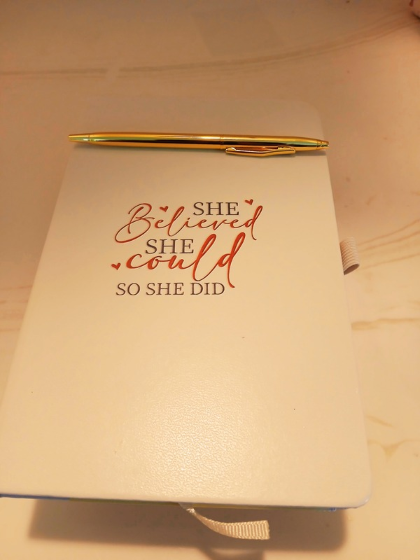 She Believe She Could So She Did Ivory Journal M H W ACCESSORIES LLC She Believe She Could So She Did Ivory Journal