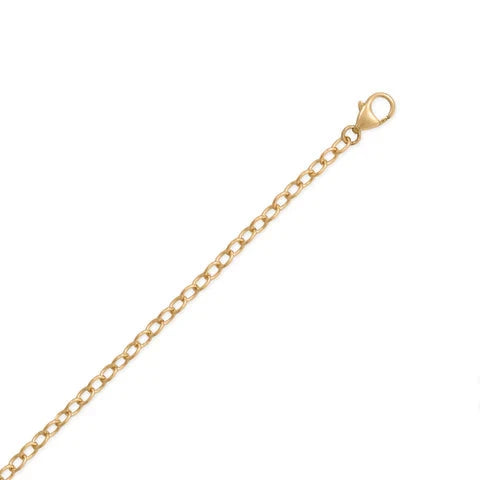 14/20 Gold Filled Cable Chain Charm Bracelet - M H W ACCESSORIES LLC
