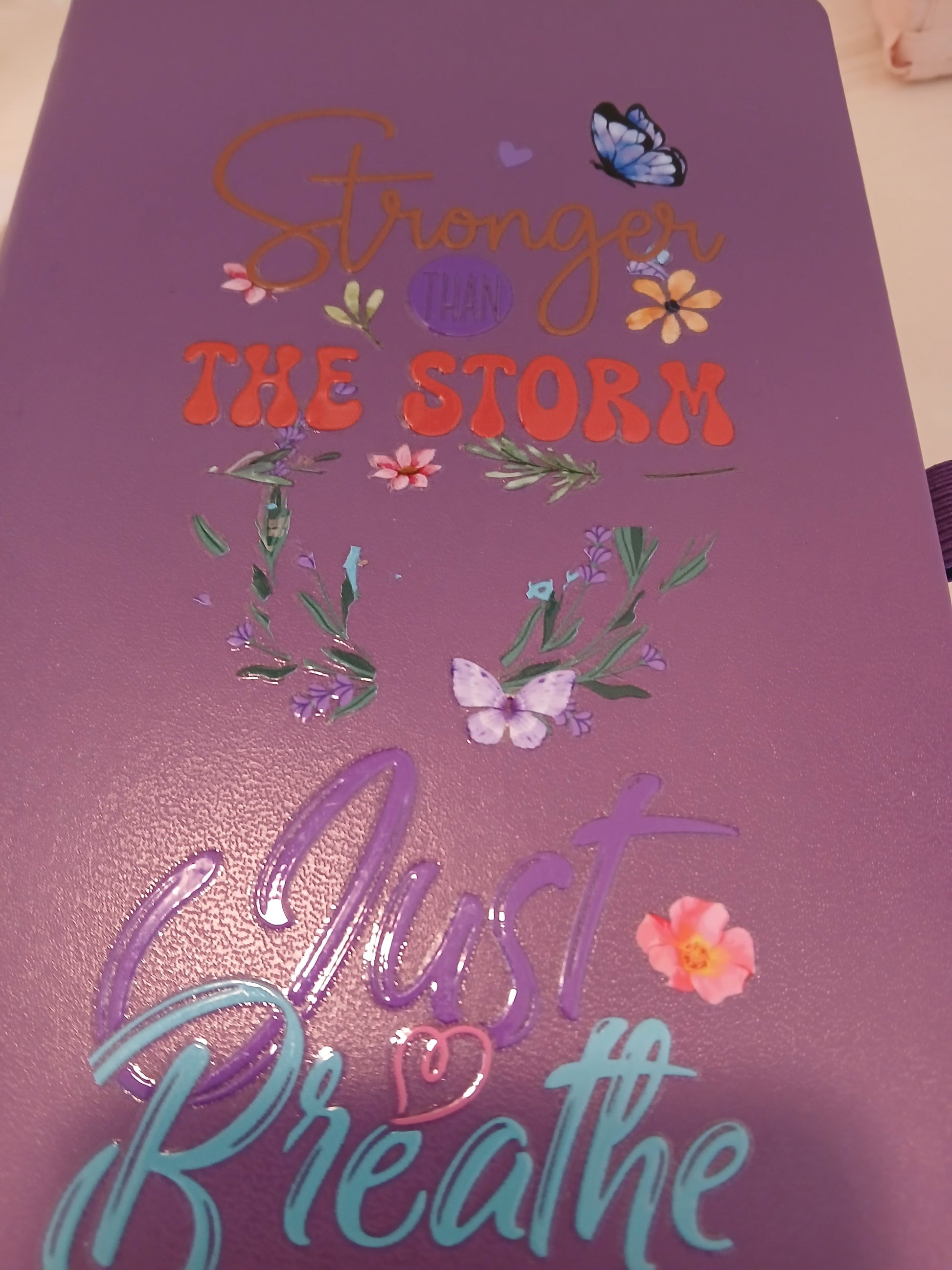 Stronger Than The Storm Just Breathe Journal M H W ACCESSORIES LLC Stronger Than The Storm Just Breathe Journal