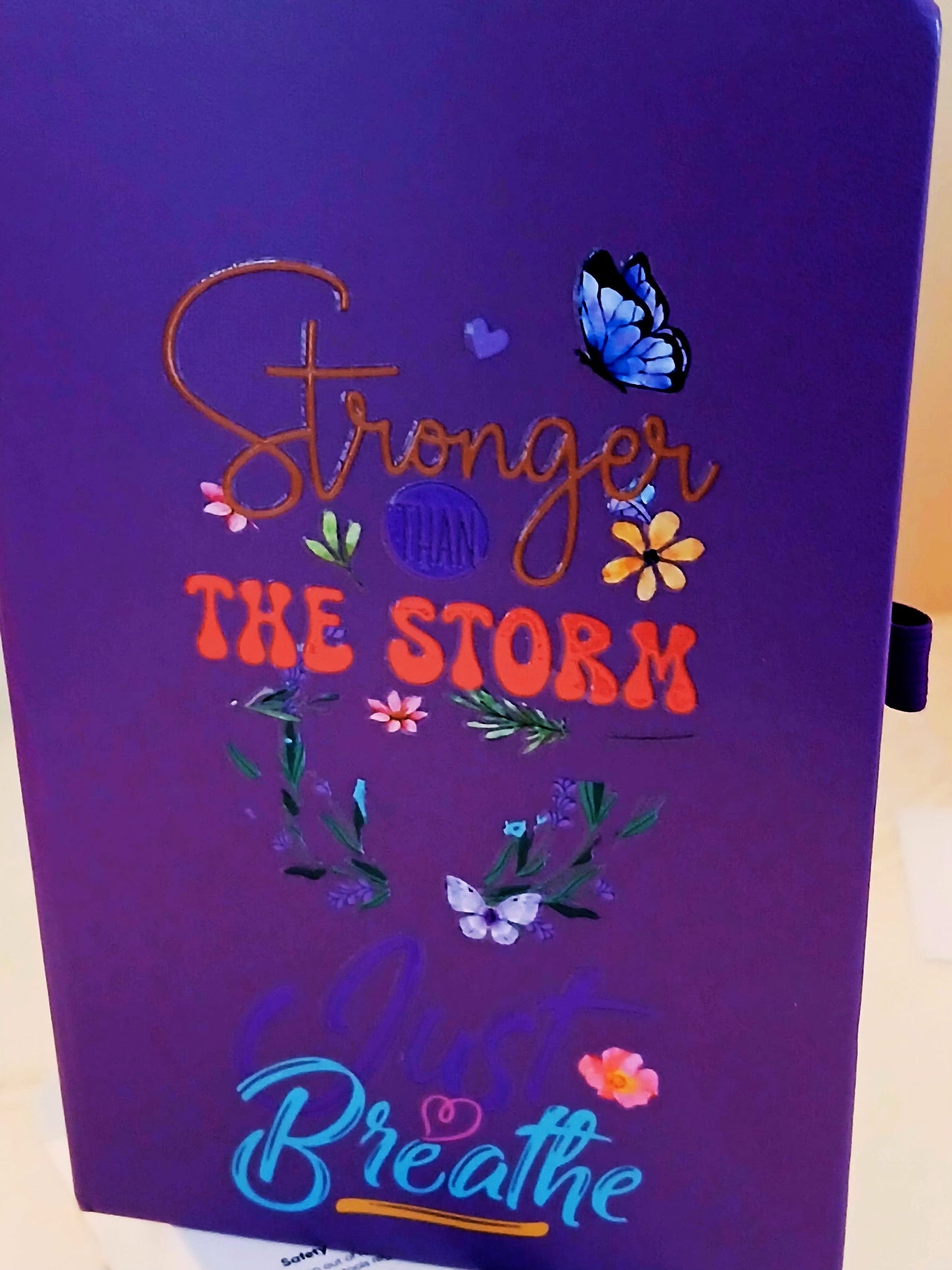 Stronger Than The Storm Just Breathe Journal M H W ACCESSORIES LLC Stronger Than The Storm Just Breathe Journal