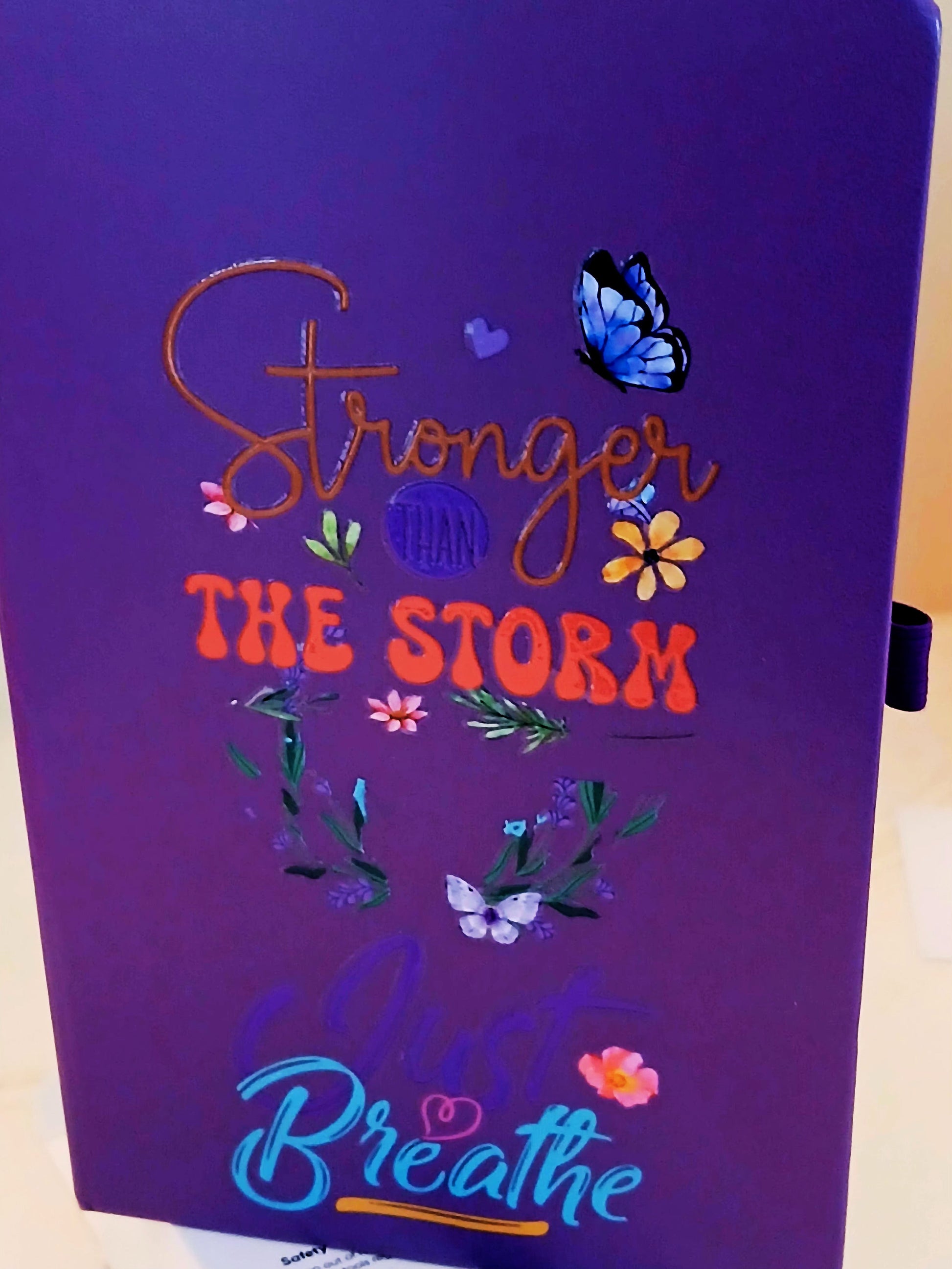 Stronger Than The Storm Just Breathe Journal M H W ACCESSORIES LLC Stronger Than The Storm Just Breathe Journal