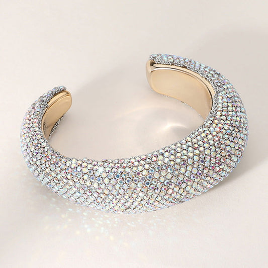 AB Bling Studded Cuff Bracelet - M H W ACCESSORIES LLC