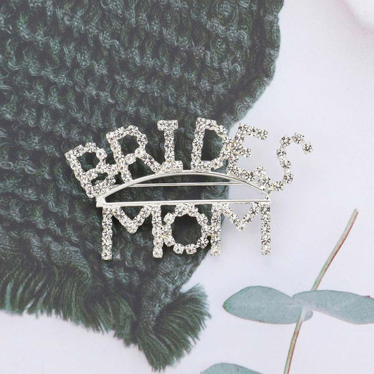 BRIDES MOM Rhinestone Pin Brooch-M H W ACCESSORIES - M H W ACCESSORIES LLC