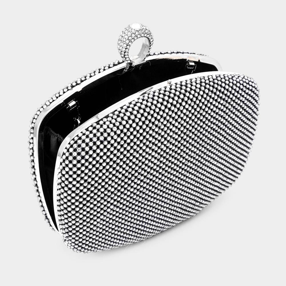 Black  Crossbody Bag Bling Evening Clutch / Crossbody Bag - M H W ACCESSORIES LLC