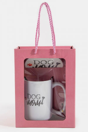 Dog Mom 15 Oz Mug With Matching Coaster Gift Set (Copy)