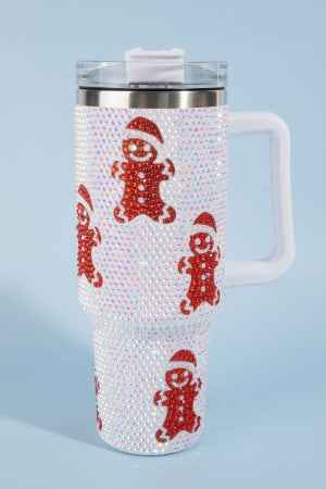 Gingerbread Themed 40oz Clear Tumbler With Accessories (Copy)