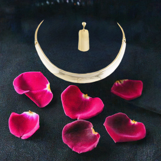 Gold Collar Necklace Set-CLEARANCE ALL SALES ARE FINAL - M H W ACCESSORIES LLC