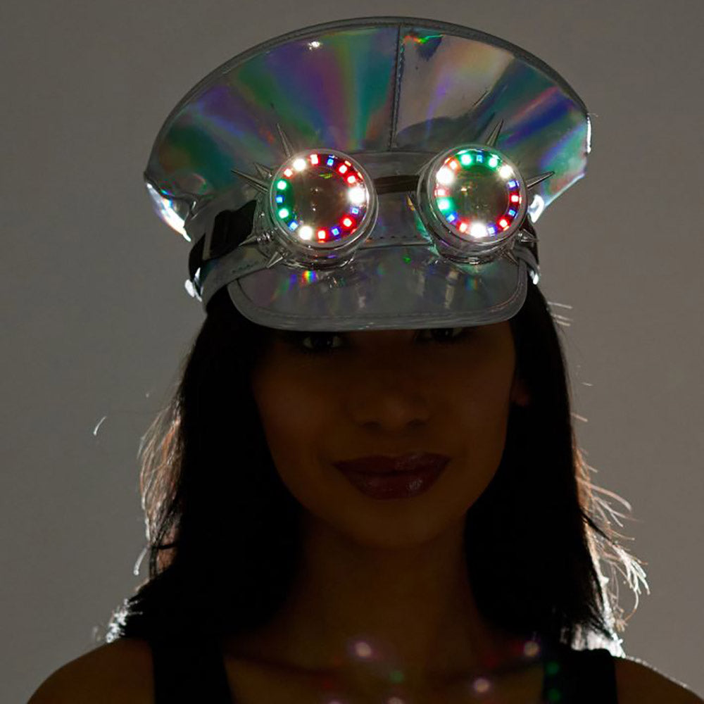 Light Up Solid Fisherman Goggle Hat Halloween & Costume Party M H W ACCESSORIES LLC Light Up Solid Fisherman Goggle Hat Halloween & Costume Party