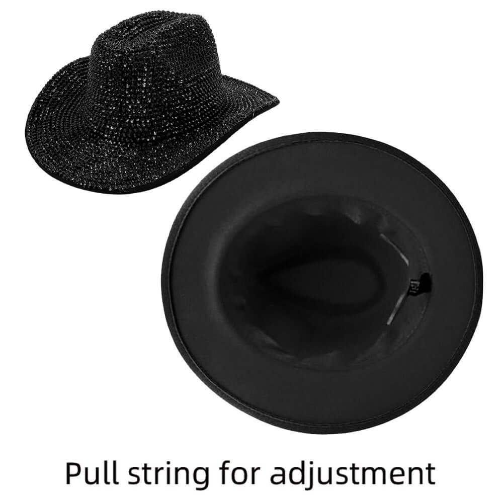 Silver Bling Studded Fedora Hat - M H W ACCESSORIES LLC
