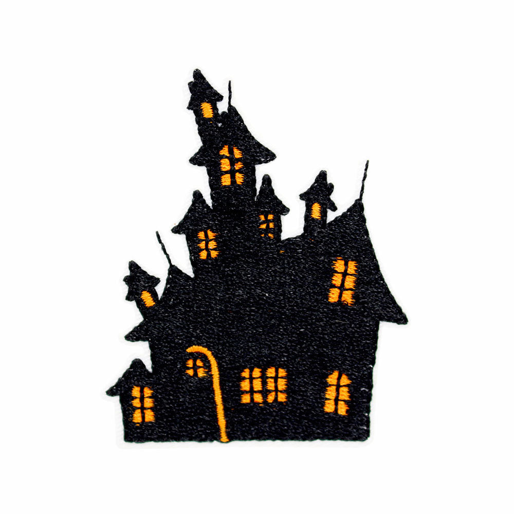 Halloween Scary House Iron On Patch M H W ACCESSORIES LLC Halloween Scary House Iron On Patch
