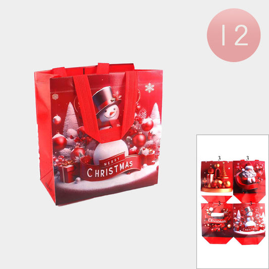 12PCS - Reusable Christmas Shopping Gift Bags-M H W ACCESSORIES