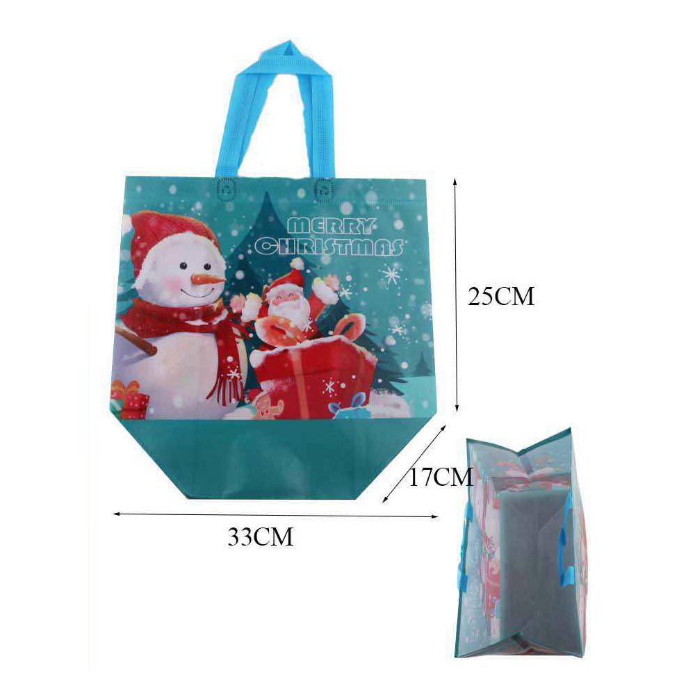 12PCS - Christmas Message Merry Christmas Print Reusable Gift Bags M H W ACCESSORIES LLC 12PCS - Christmas Message Merry Christmas Print Reusable Gift Bags