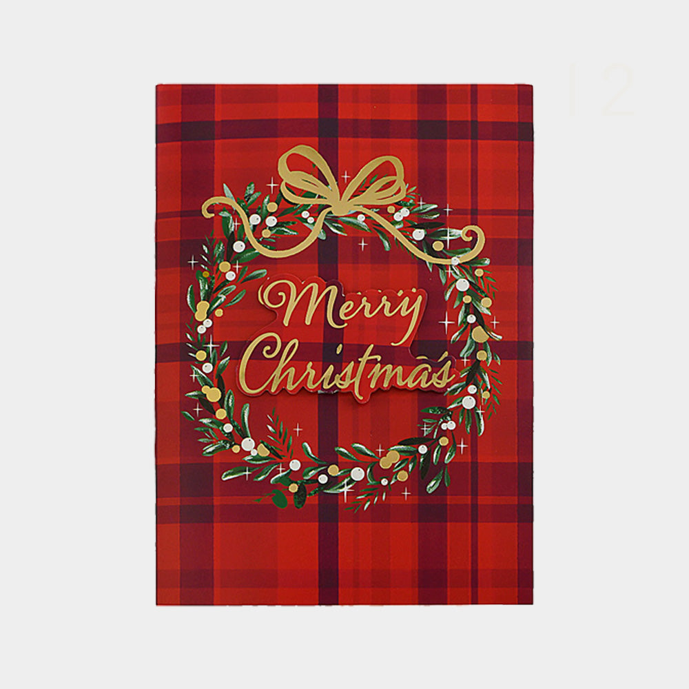 12PCS - Light Up Merry Christmas Greeting Holiday Card Set M H W ACCESSORIES LLC 12PCS - Light Up Merry Christmas Greeting Holiday Card Set