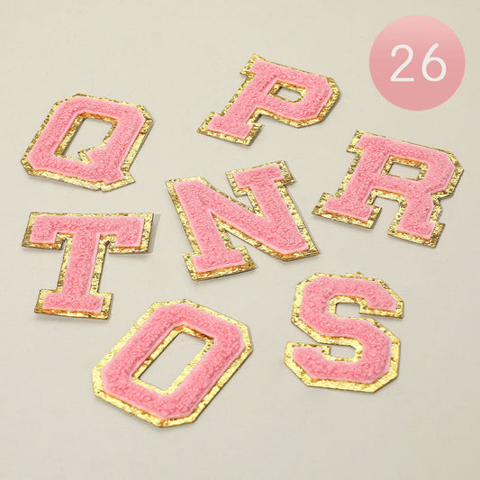 26PCS Iron On Patch Decorative Monogram Applique Patch M H W ACCESSORIES LLC 26PCS Iron On Patch Decorative Monogram Applique Patch
