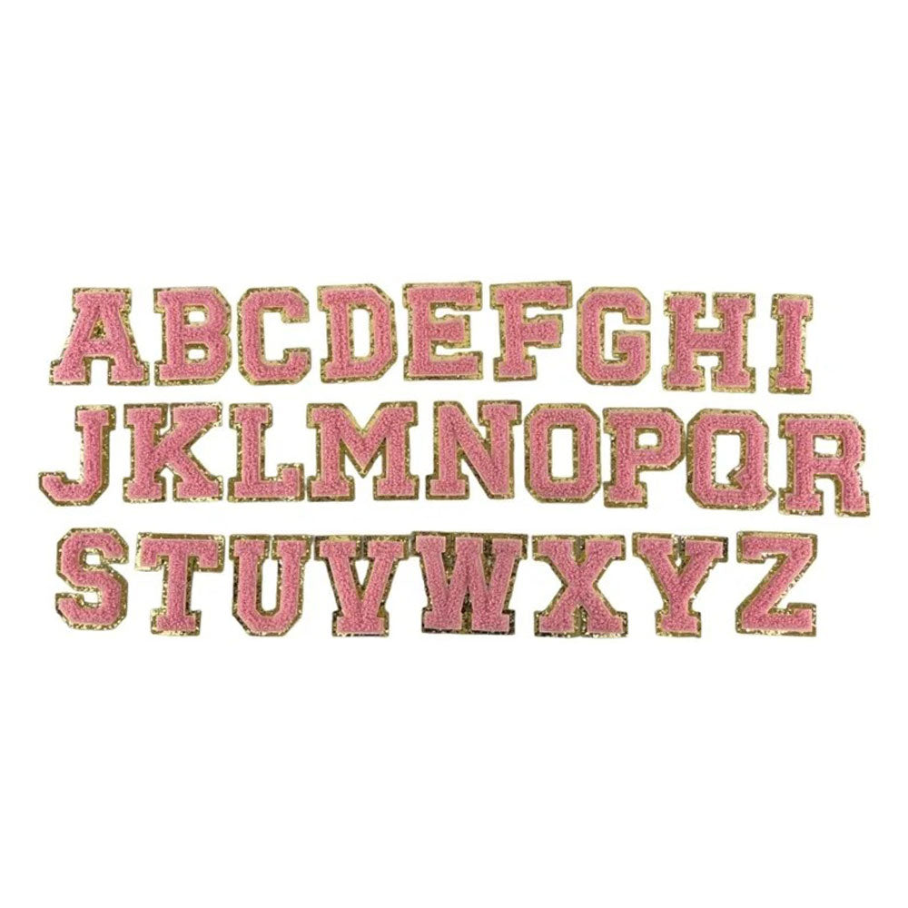 26PCS Iron On Patch Decorative Monogram Applique Patch M H W ACCESSORIES LLC 26PCS Iron On Patch Decorative Monogram Applique Patch