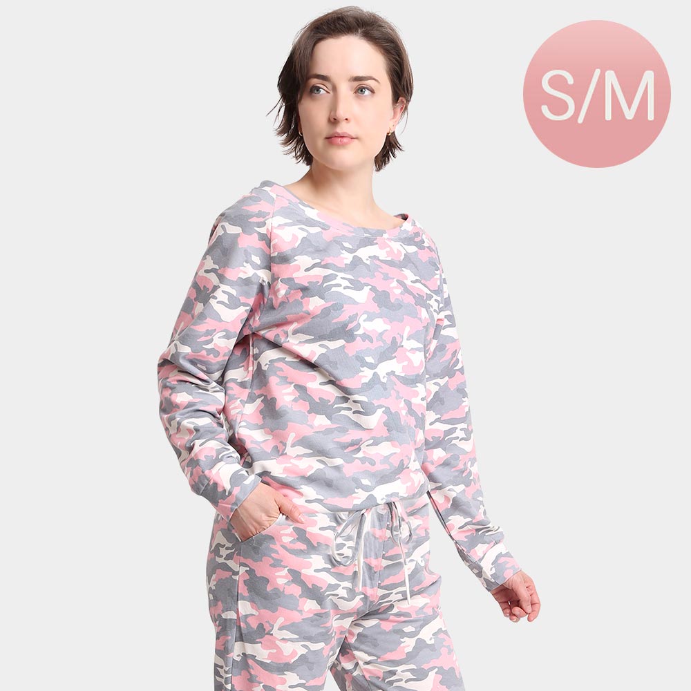 Pink Camouflage Patterned Loungewear Tops for Women-Large/ X-Large (Copy) M H W ACCESSORIES LLC Pink Camouflage Patterned Loungewear Tops for Women-Large/ X-Large (Copy)