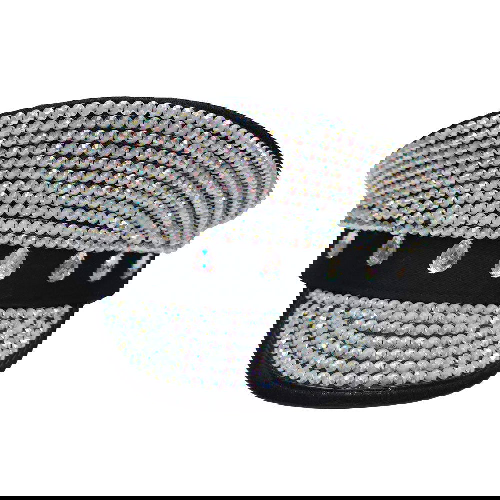 Teardrop Stone Pointed Bling Studded Captain Hat - M H W ACCESSORIES LLC
