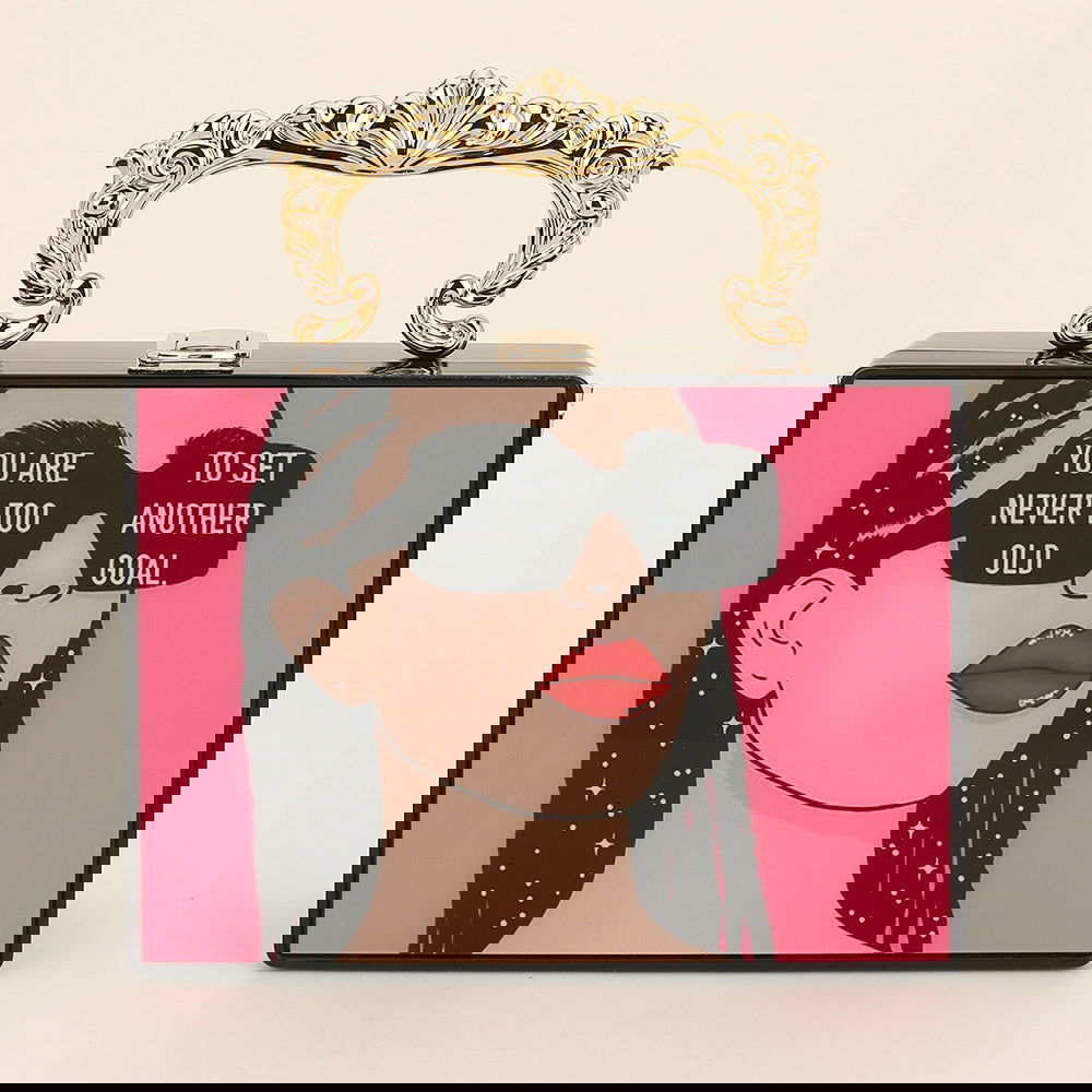 YOU ARE NEVER TOO OLD TO SET ANOTHER GOAL Clutch Bag / Crossbody Bag - M H W ACCESSORIES LLC
