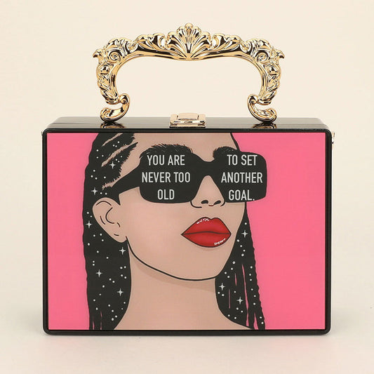 YOU ARE NEVER TOO OLD TO SET ANOTHER GOAL Clutch Bag / Crossbody Bag - M H W ACCESSORIES LLC