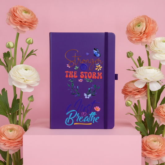 Stronger Than The Storm Just Breathe Journal M H W ACCESSORIES LLC Stronger Than The Storm Just Breathe Journal
