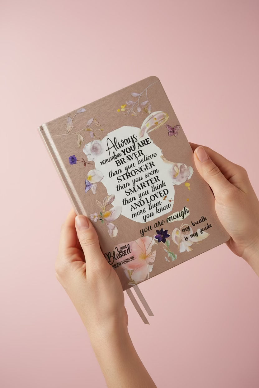 Rose Gold Message Always Remember You Are Braver Than You Believe Writing Journal M H W ACCESSORIES LLC Rose Gold Message Always Remember You Are Braver Than You Believe Writing Journal